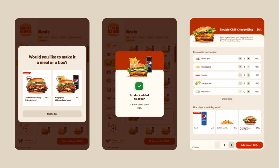Burger King new digital kiosk experience Flying Bisons — free download